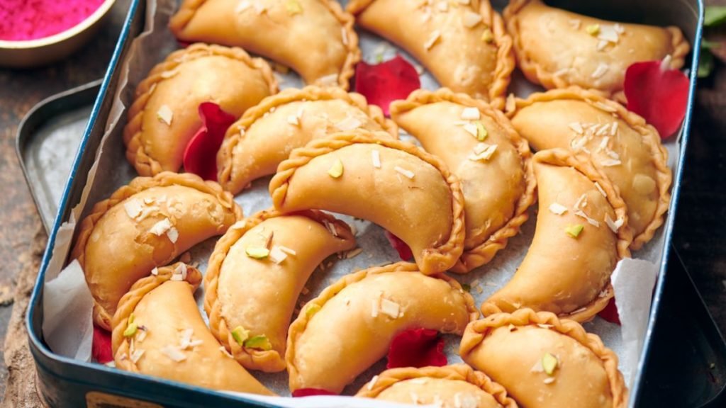 Image Showing Bloggbuzz- Gujiya Making Recipe-2024