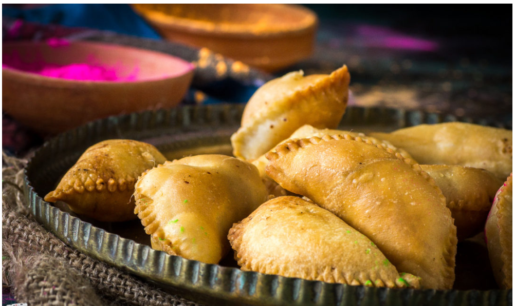 This Image Shows Gujiya Making & Gujiya Recipe 2024