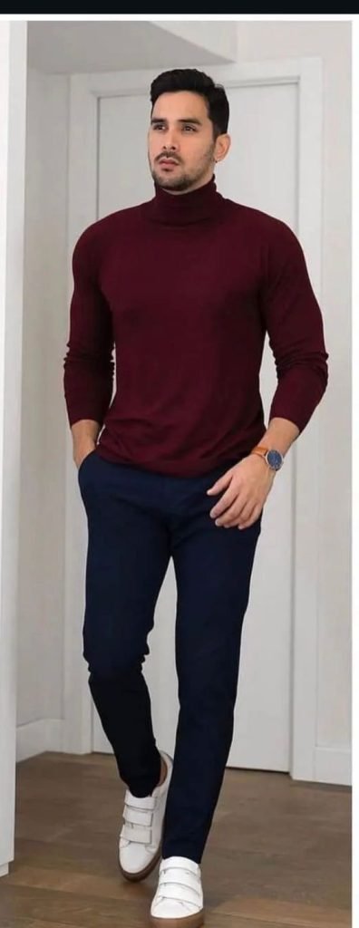 Best Color Combination For Men And Women For Outfit 2024 4 mehroon and dark blue color combination