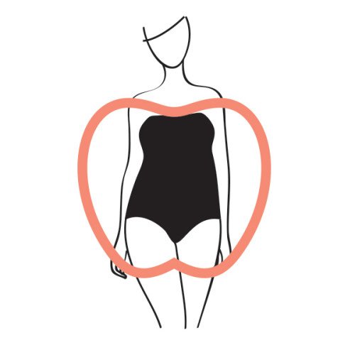body type apple body shape
