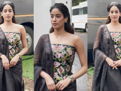 Janhvi’s beautiful pairing of corset and saree | 2024