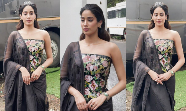 Janhvi’s beautiful pairing of corset and saree | 2024 183 Janhvi’s beautiful pairing of corset and saree | 2024